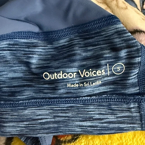 Outdoor Voices Heathered Blue Crop Top - Picture 4 of 7